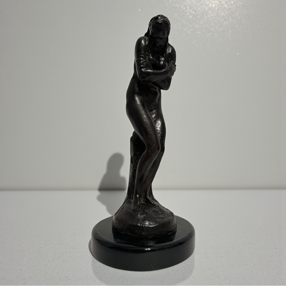 Jean-Antoine Houdon (1741–1828), La Frileuse, The Chilly Woman, Bronze Statue